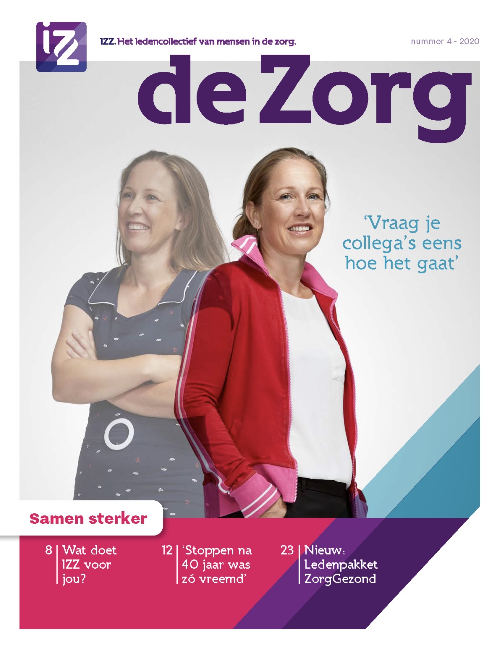 Titelblad van de IZZ - de Zorg