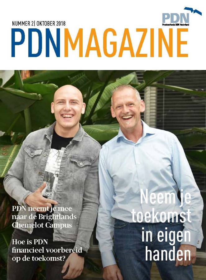 Titelblad van de PDN Magazine/ Pensioen Wijs